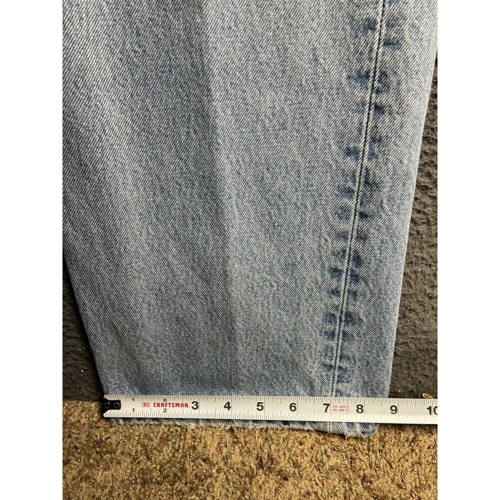 Vintage 90s Levi’s 501 Made in USA Denim Straight Leg Jeans Measured 38x35 - Picture 9 of 16